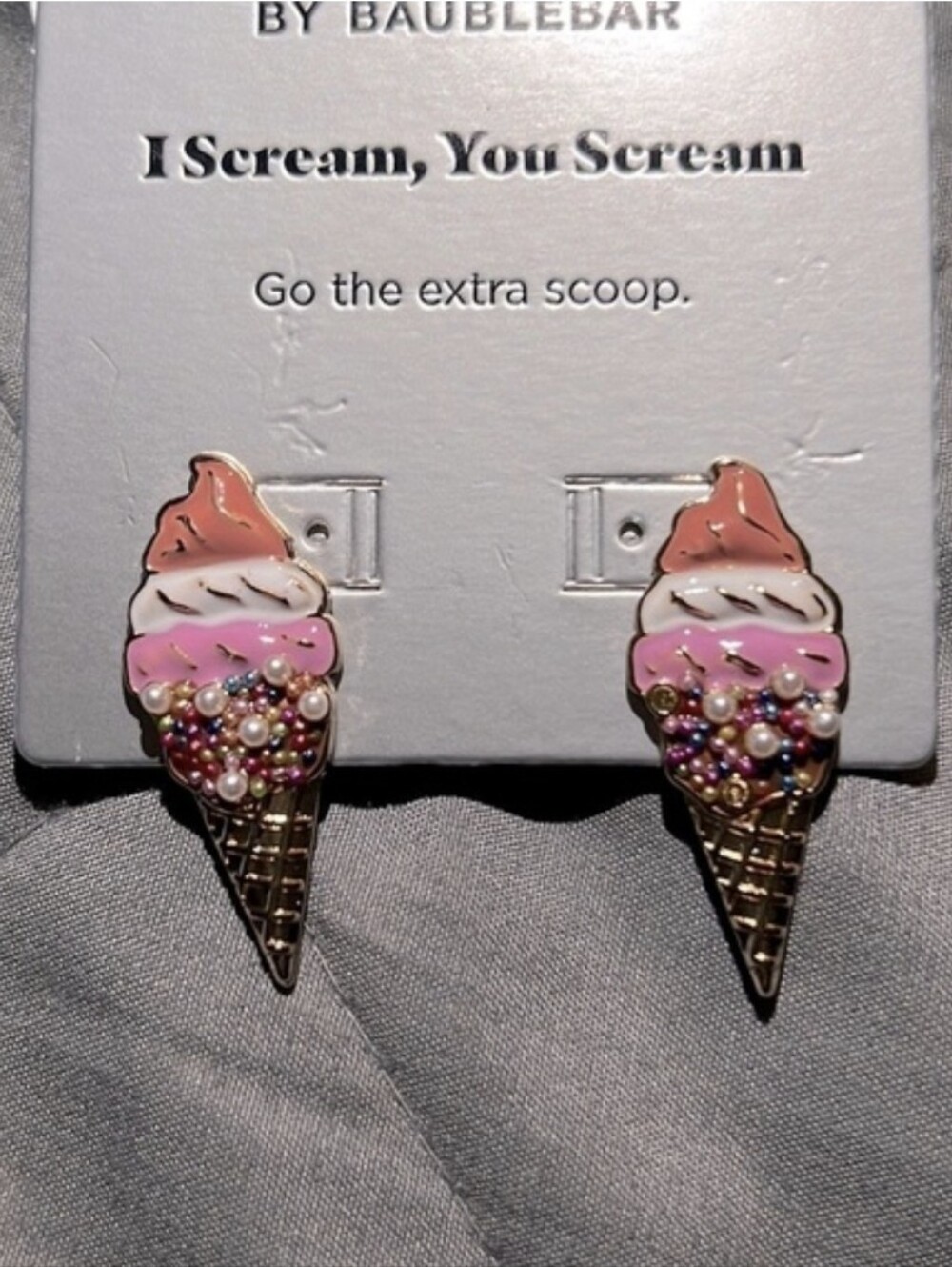 SUGARFIX By BAUBLEBAR Ice Cream Cone Earrings - Picture 6 of 8